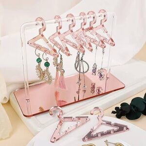 Pink Earring Hanger Display Stand